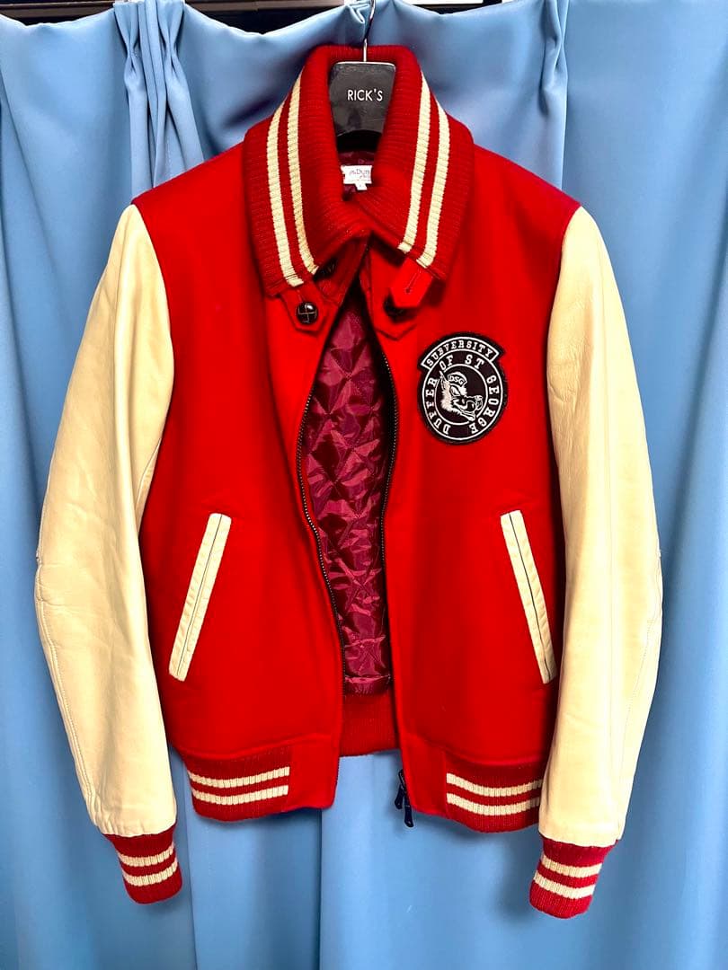 美品！ The DUFFER of St.E スタジャン 本革 赤