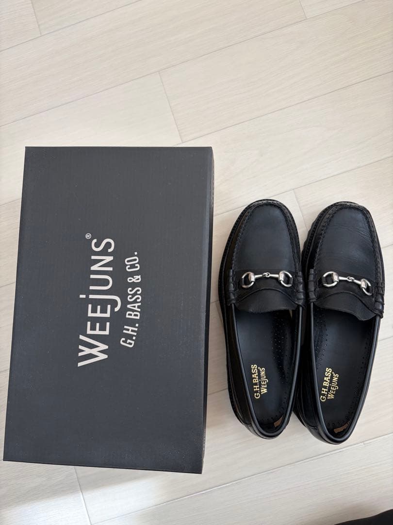 ジーエイチバス G.H.BASS WEEJUNS ビットローファー 27cm 黒