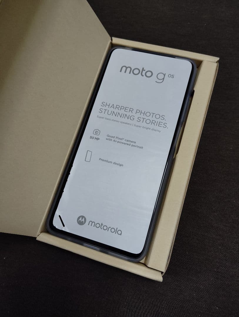 motorola moto g 05 本体　開封済　未使用