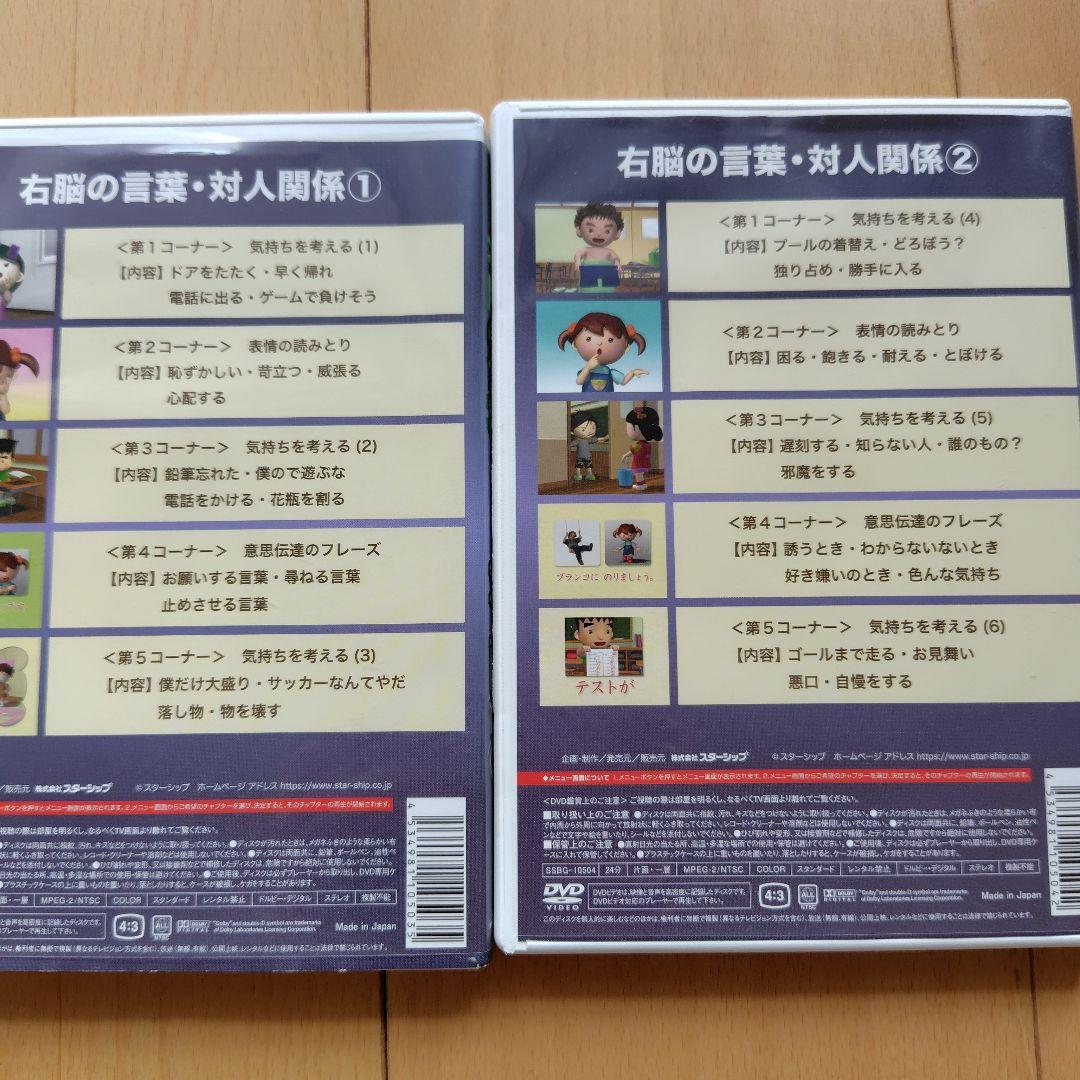 星みつる式　新　家庭療育　DVD スターシップ　発達トレーニング　右脳の言葉