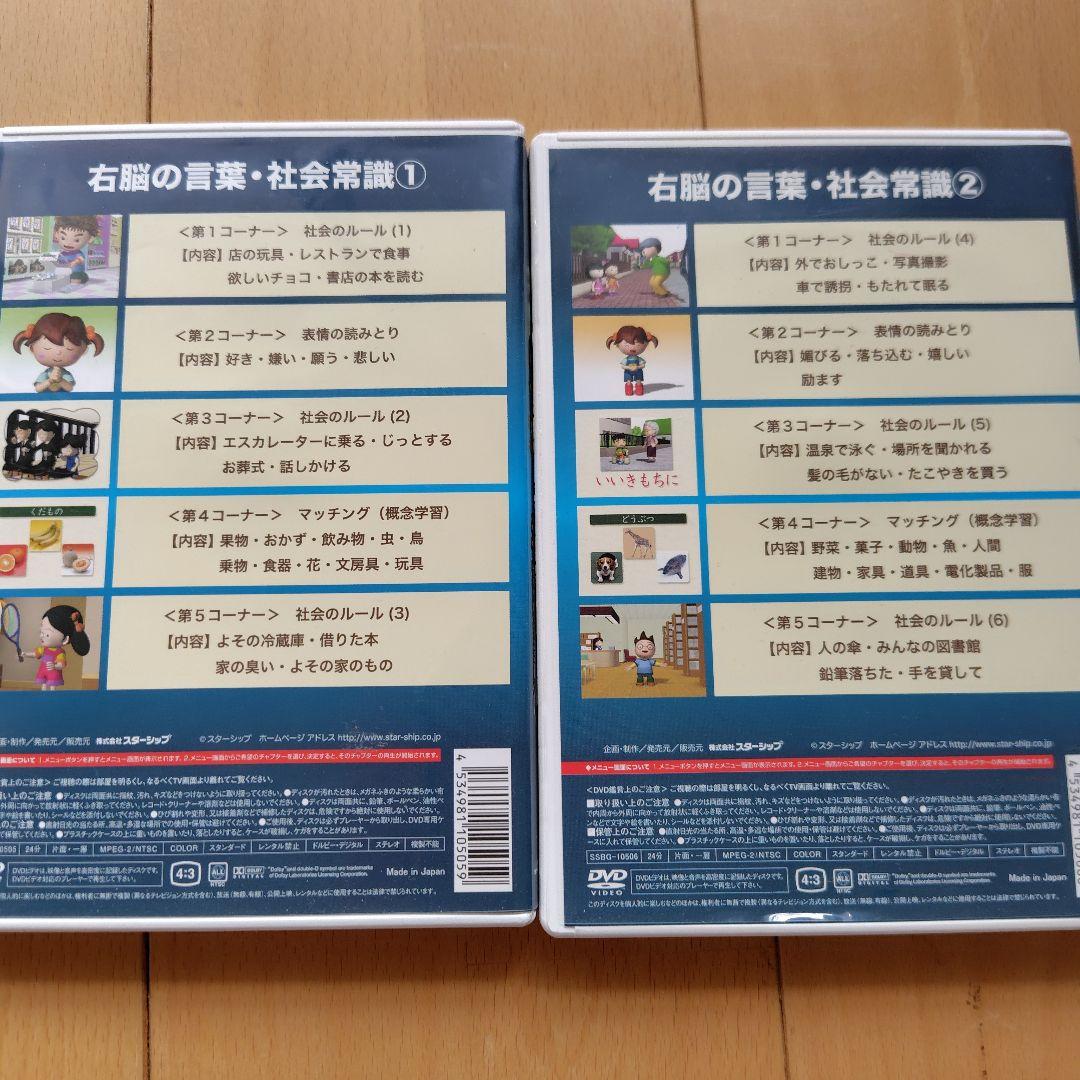 星みつる式　新　家庭療育　DVD スターシップ　発達トレーニング　右脳の言葉