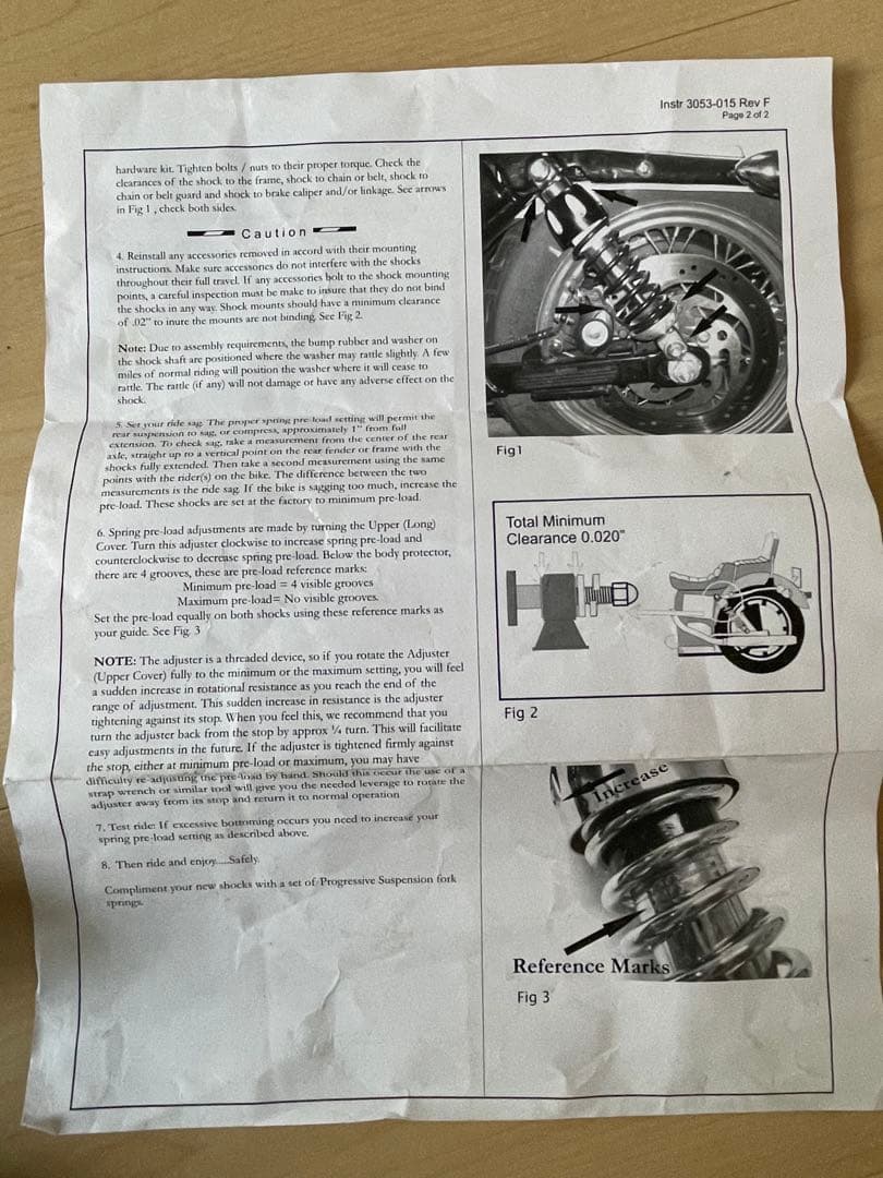 ハーレーダビッドソン　プログレッシブ製サスペンション