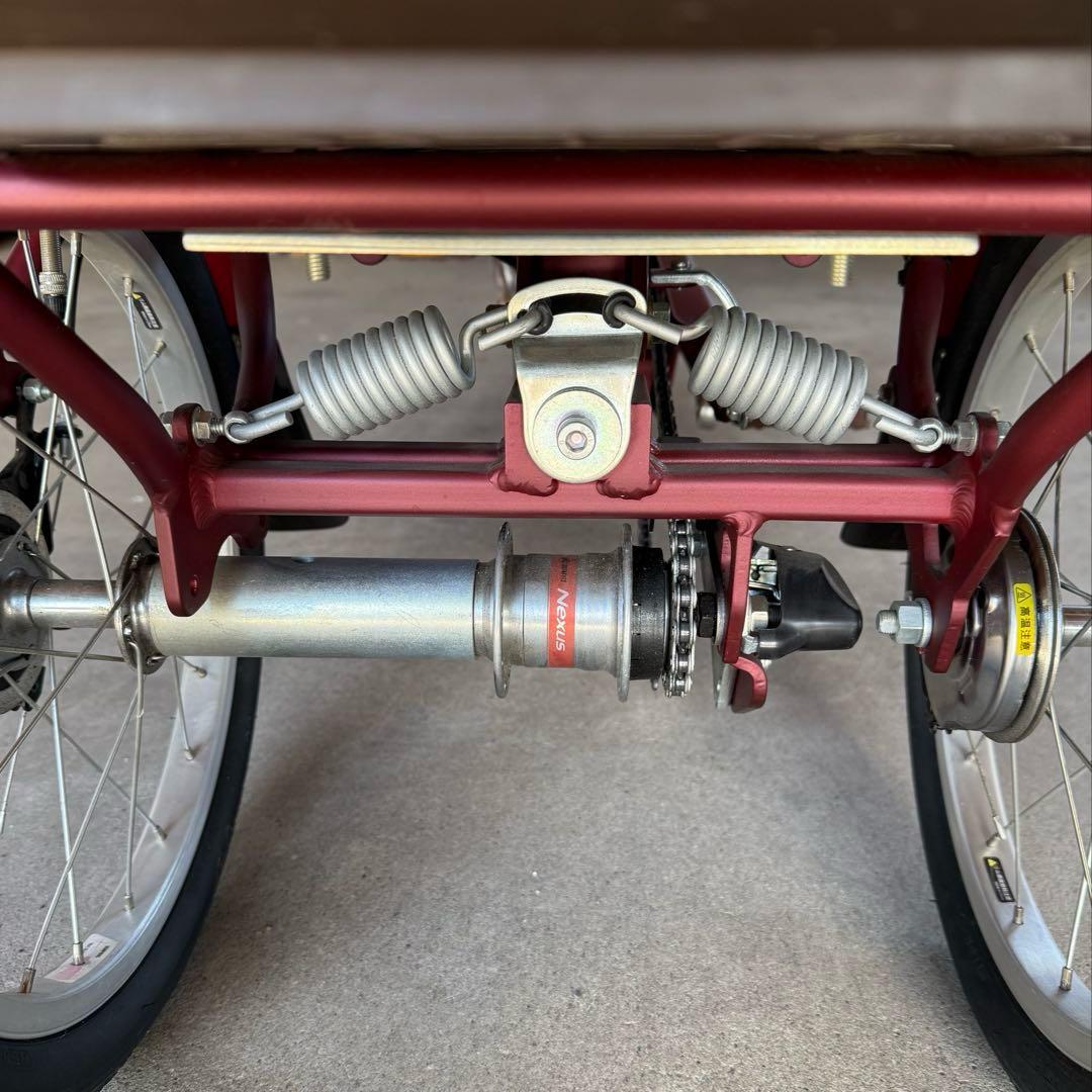 ブリヂストン ラクットワゴン ルビーレッド 電動アシスト自転車 送料込み