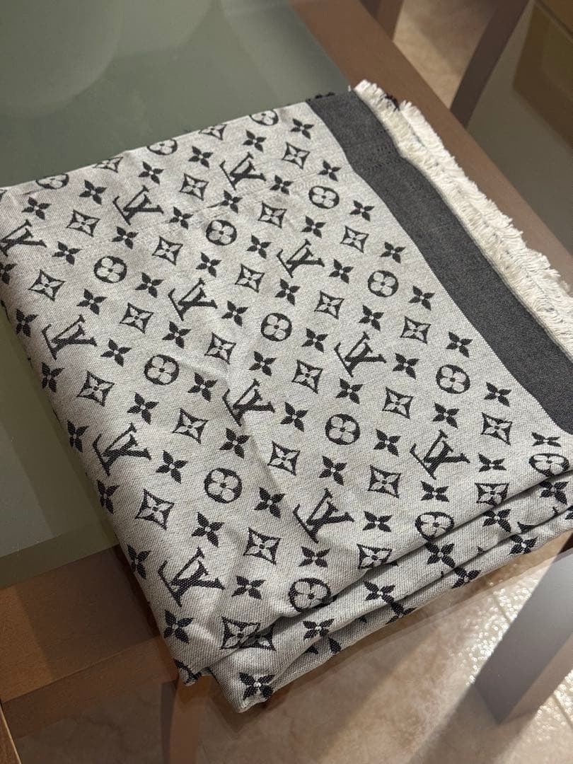 魂*様 LOUIS VUITTON ショール・モノグラム デニム　スカーフ　M7