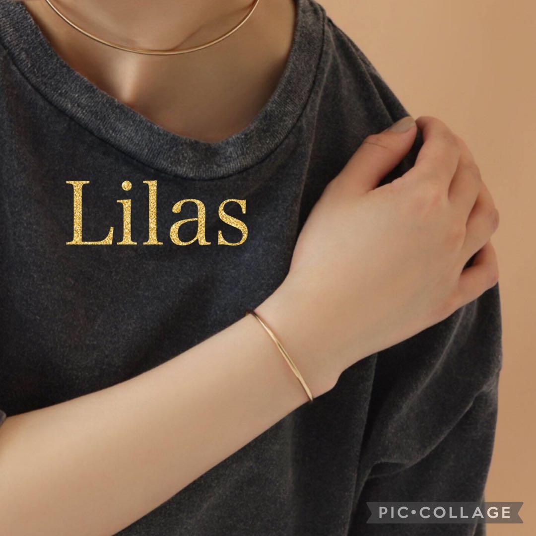 ✳︎✴︎Lilas 2.5パイプC型バングル K10✴︎✳︎美品