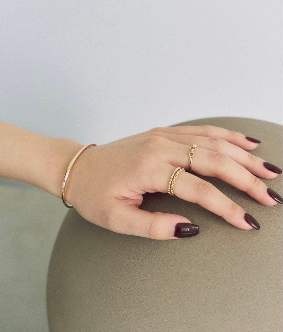 ✳︎✴︎Lilas 2.5パイプC型バングル K10✴︎✳︎美品