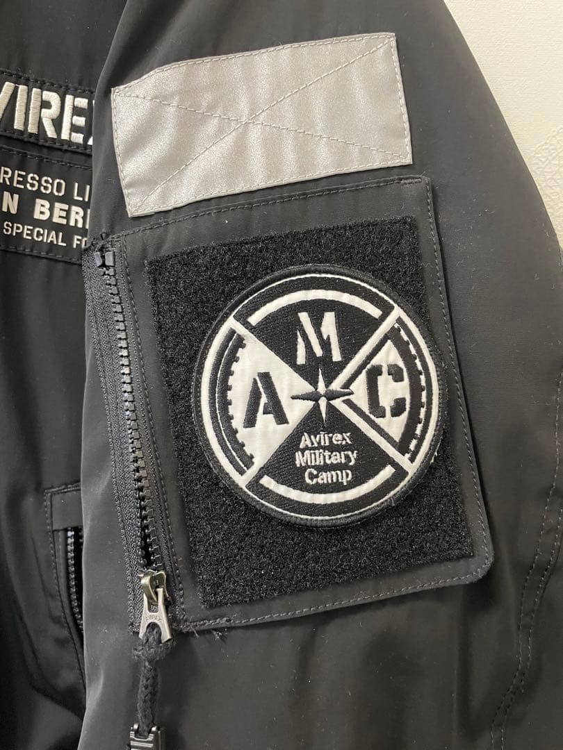 AVIREX MA-1 フライトジャケットHALO ブラック