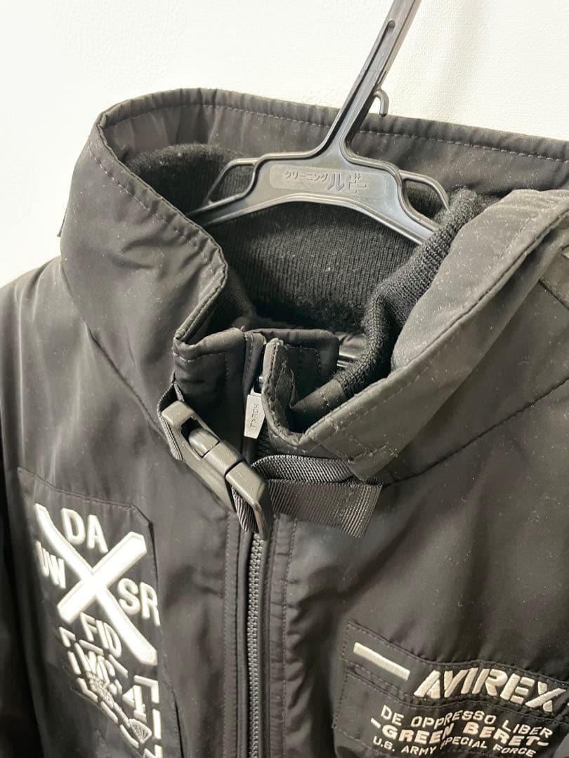 AVIREX MA-1 フライトジャケットHALO ブラック