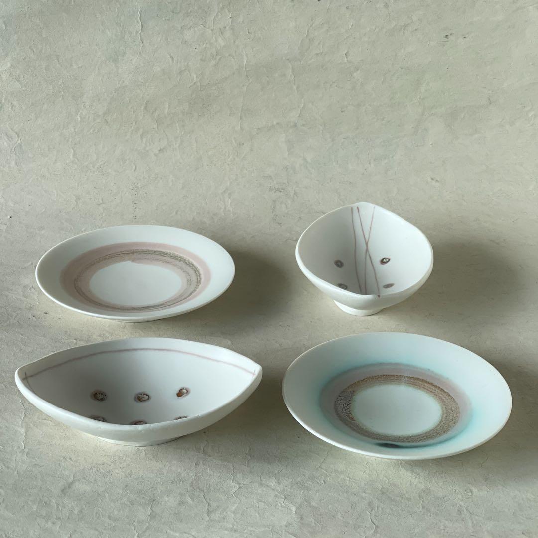 超激レア作品　人気作家　坂野友紀　 アルミプレート小皿四枚セット