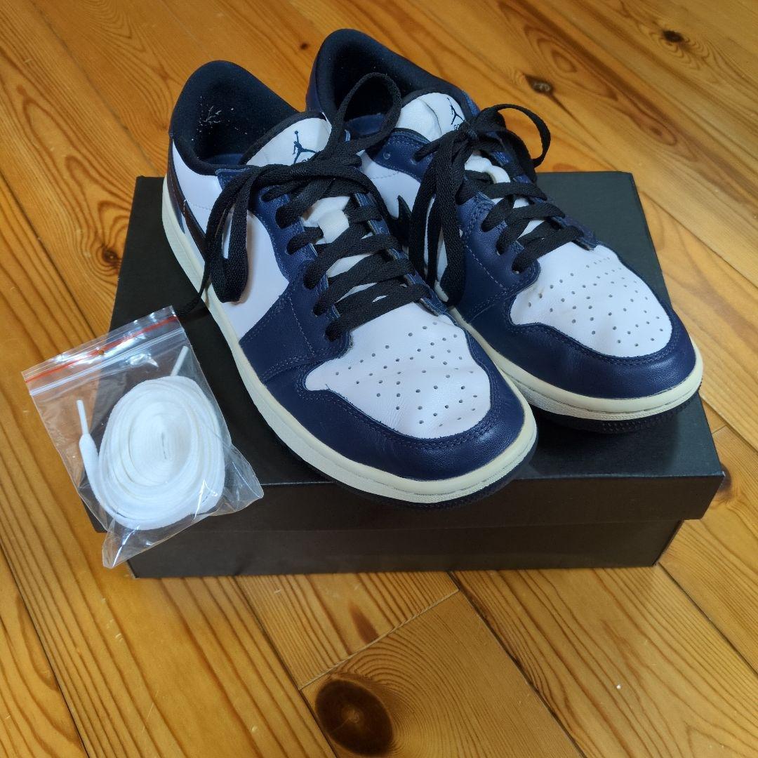 レアカラーJordan1Low Golf シューズ ネイビー/ホワイト26.5