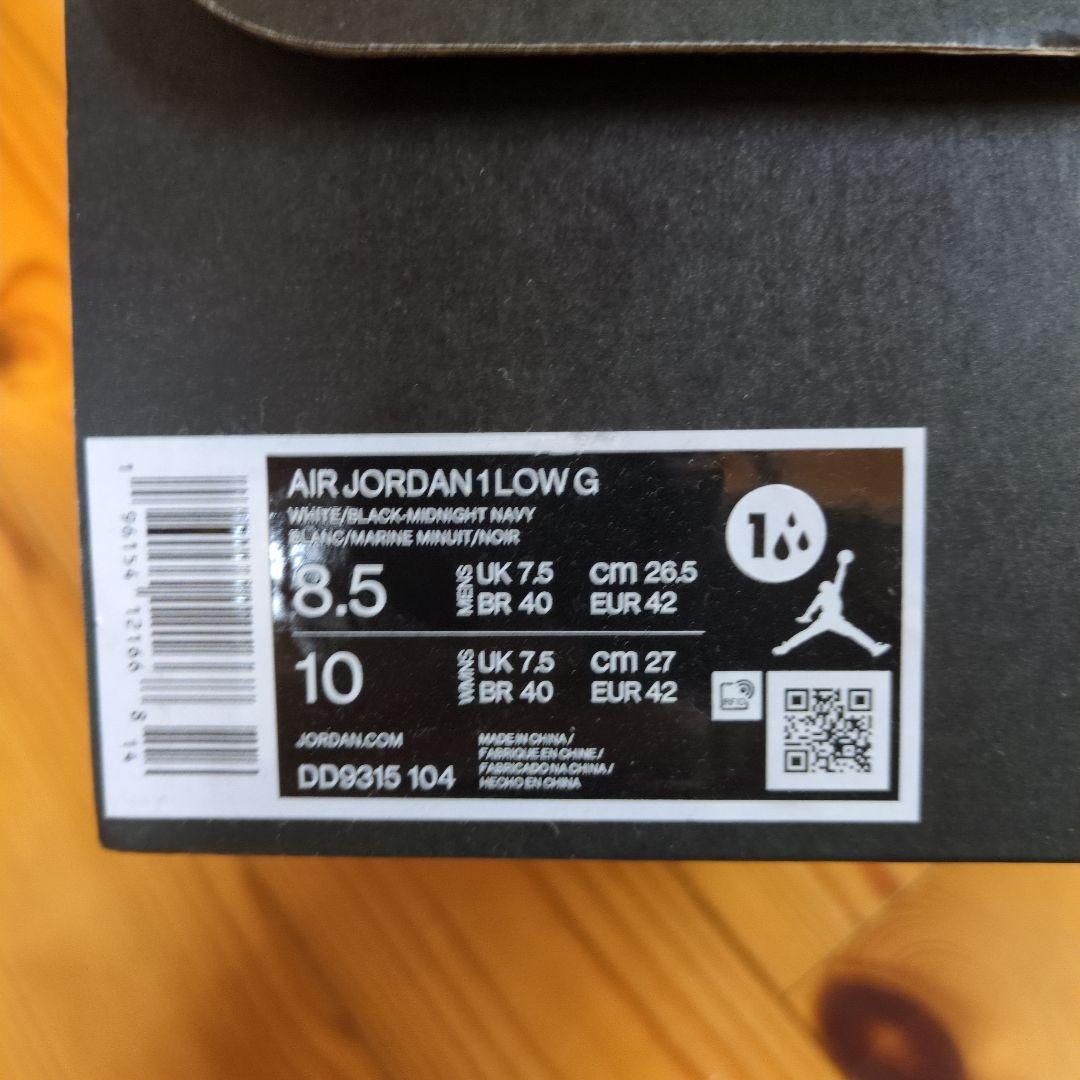 レアカラーJordan1Low Golf シューズ ネイビー/ホワイト26.5