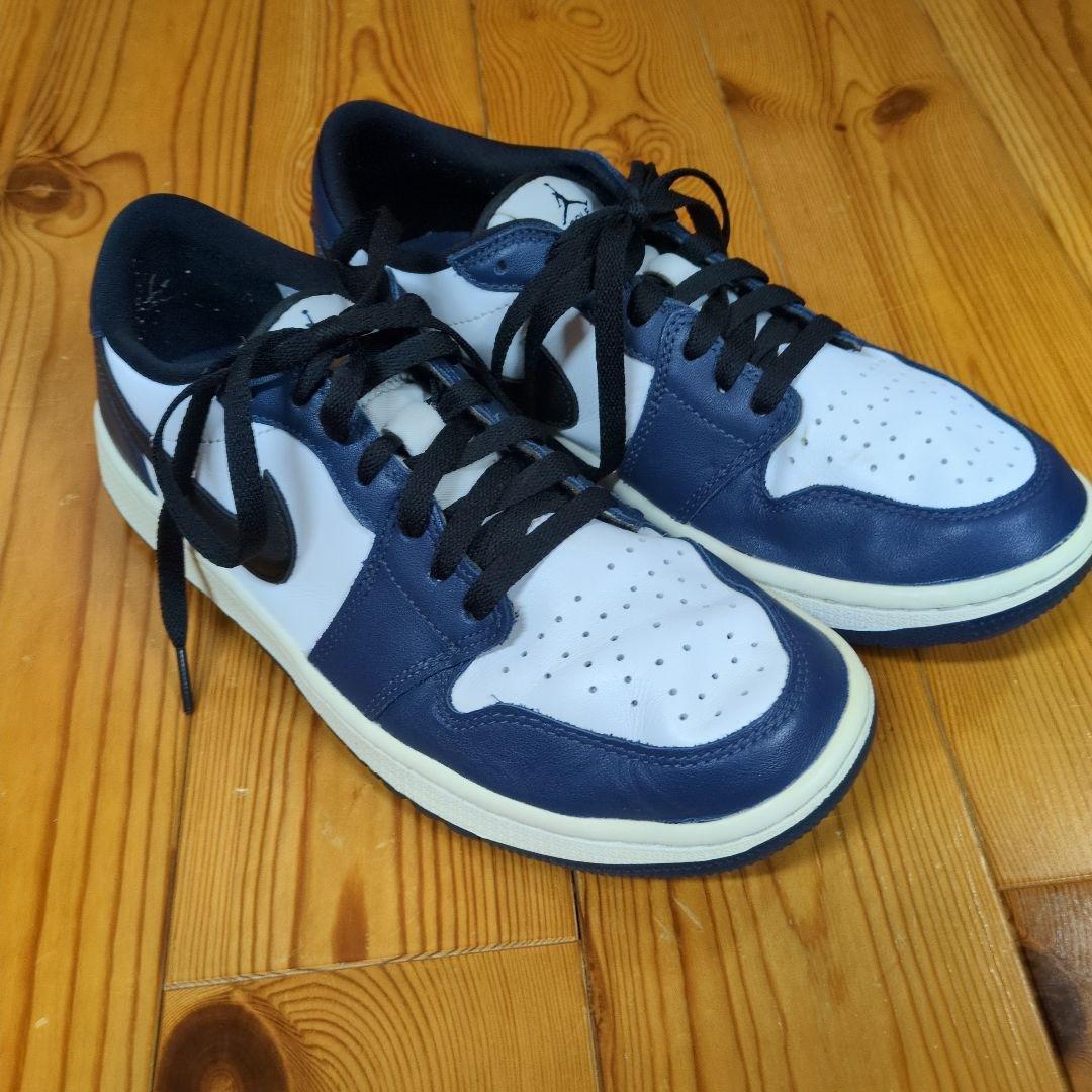 レアカラーJordan1Low Golf シューズ ネイビー/ホワイト26.5