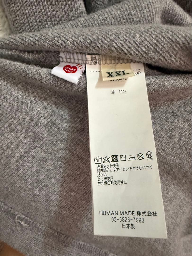 A*u様 RAGLAN SLEEVE L/S T-SHIRT GRAY 2XL