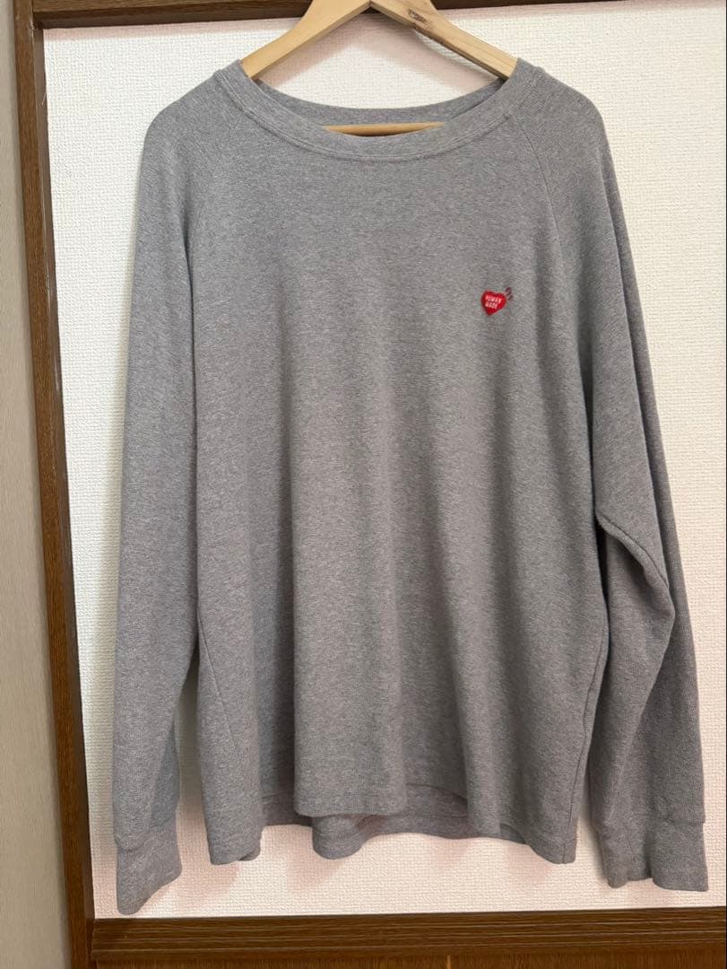 A*u様 RAGLAN SLEEVE L/S T-SHIRT GRAY 2XL