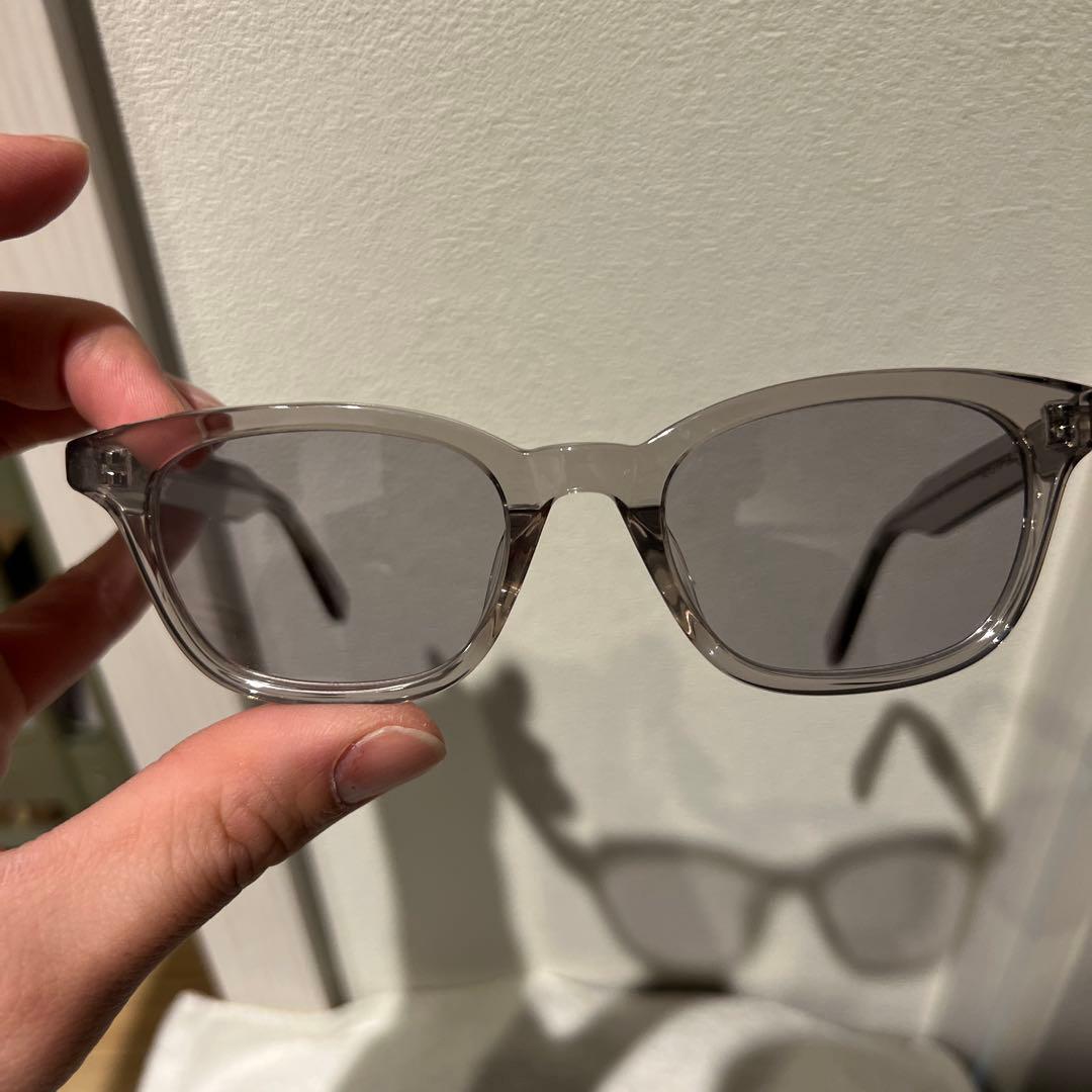 A.D.S.R. ADSR サングラス クリアフレーム グレーレンズ