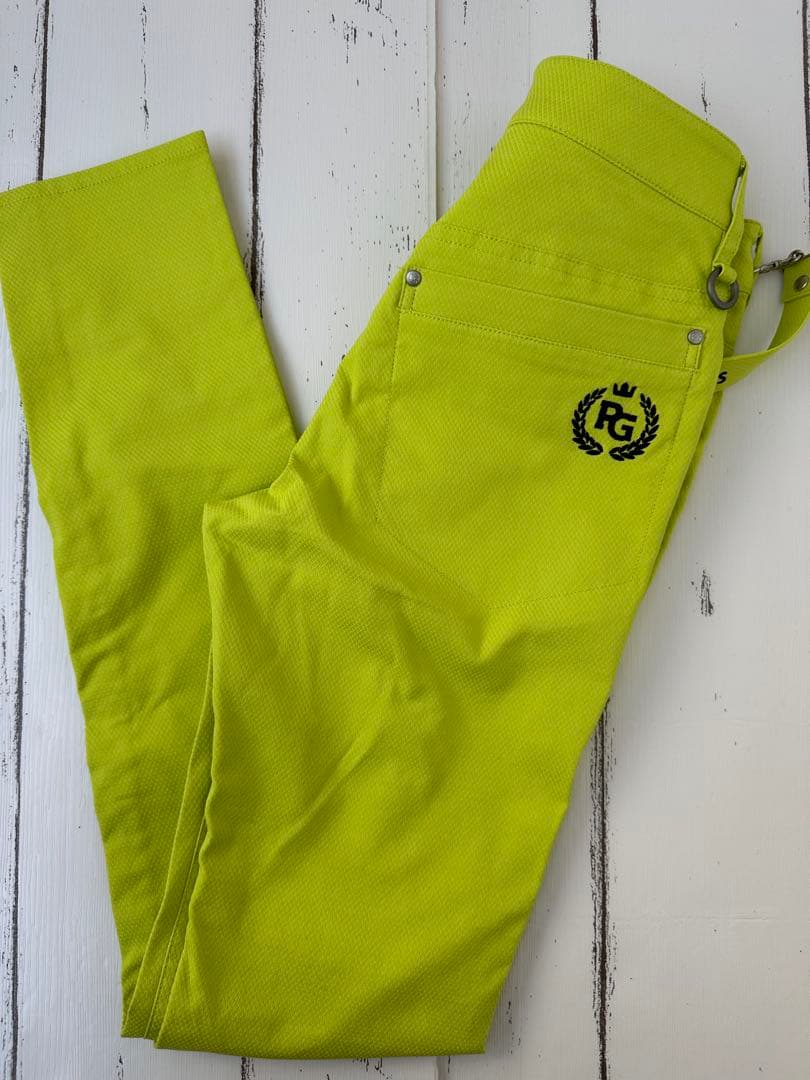 PEARLY GATES★イエロー レディースパンツ★SSサイズ