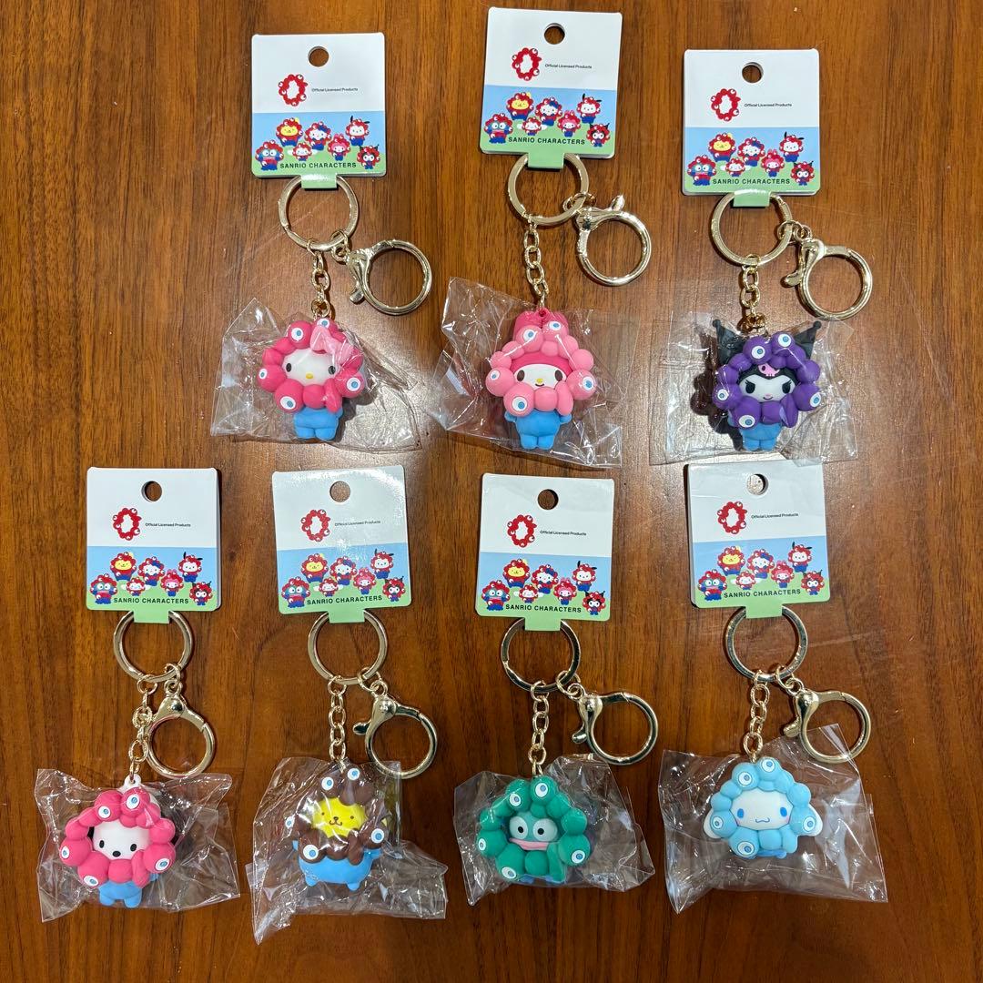 A*A様 サンリオミャクミャク　立体マスコットキーホルダー　 コンプリート7個セ