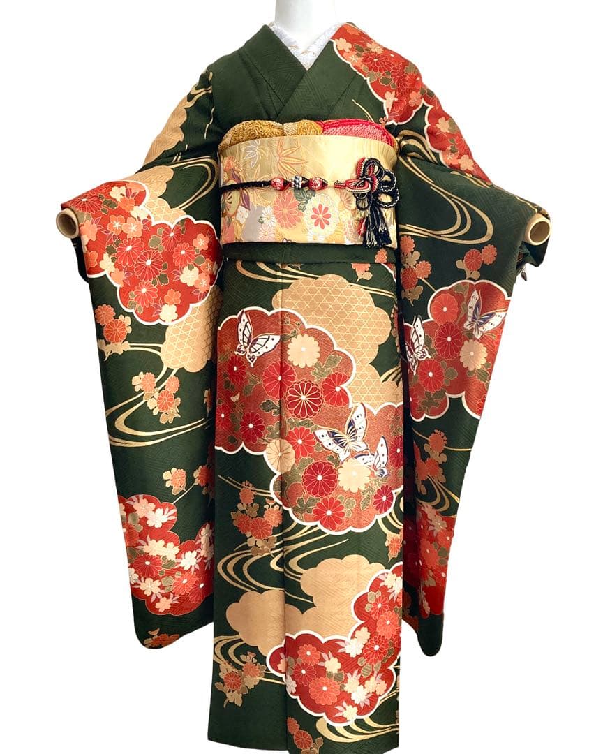 古典柄 振袖4点セット‼️お振袖セット‼️TM NO127 フルセット