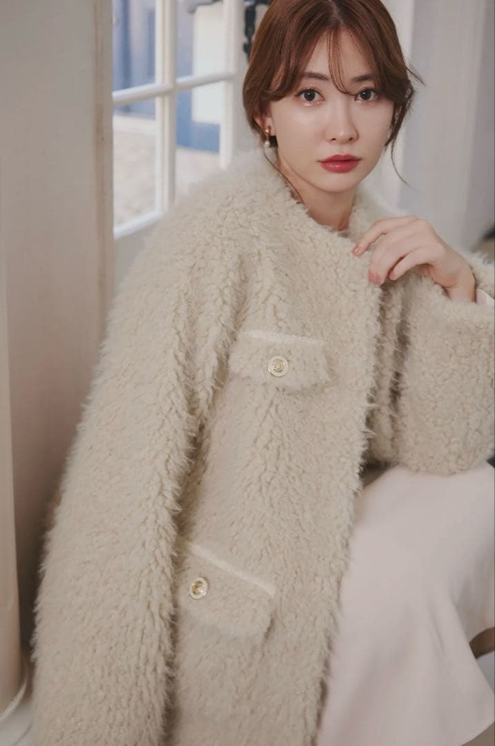 【新品】Herlipto  Faux Fur Coat M