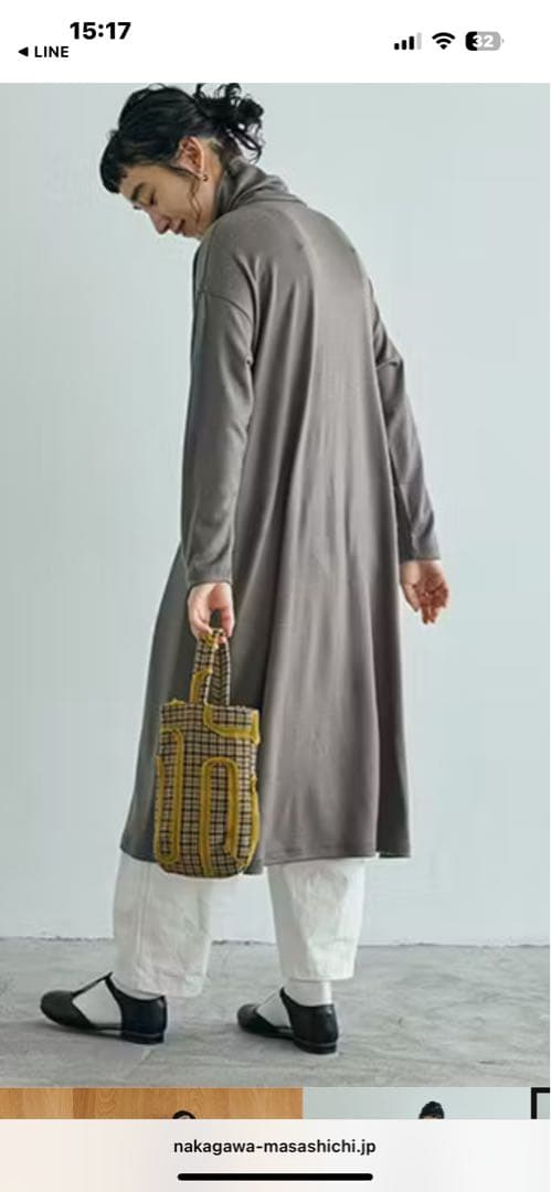 中川政七商店　ウールワイドワンピース