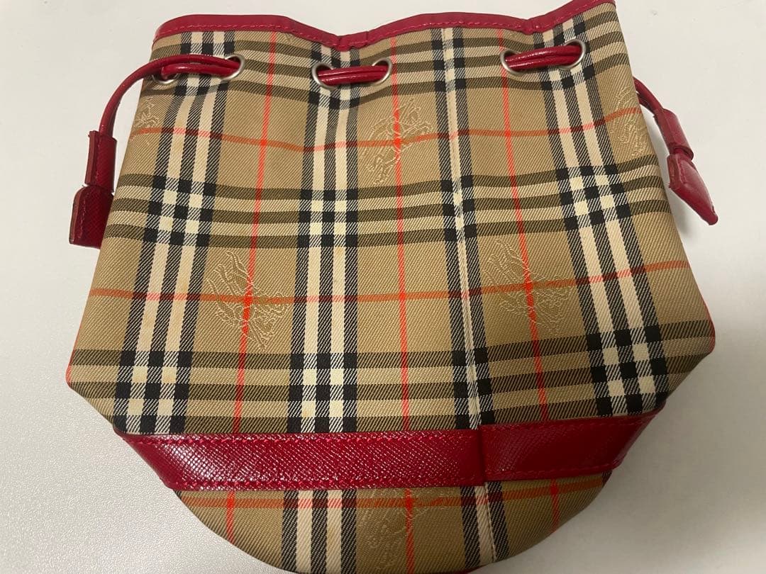 Burberrys バーバリー ショルダーバッグ 巾着 ノバチェック PVC