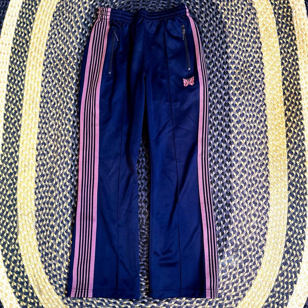 ニードルス　トラックパンツ　フレア　XS ネイビーピンク　レトロ　古着