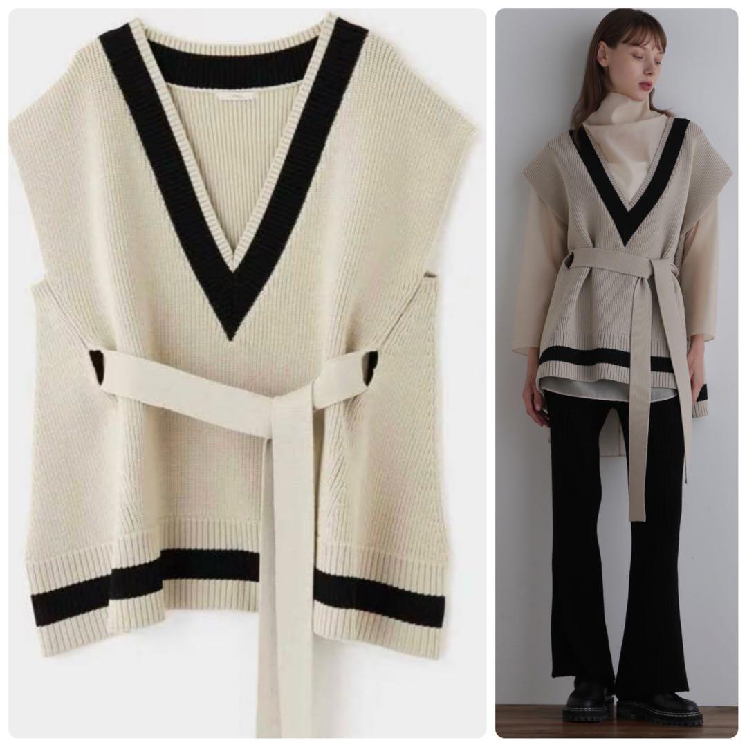 LE PHIL　ルフィル　2024年　スポンディッシュラインニット　ジレ　ベスト