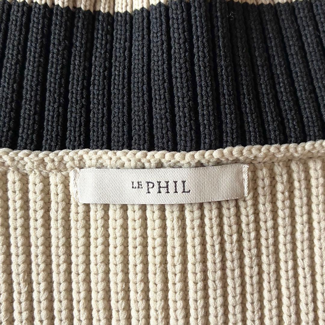 LE PHIL　ルフィル　2024年　スポンディッシュラインニット　ジレ　ベスト