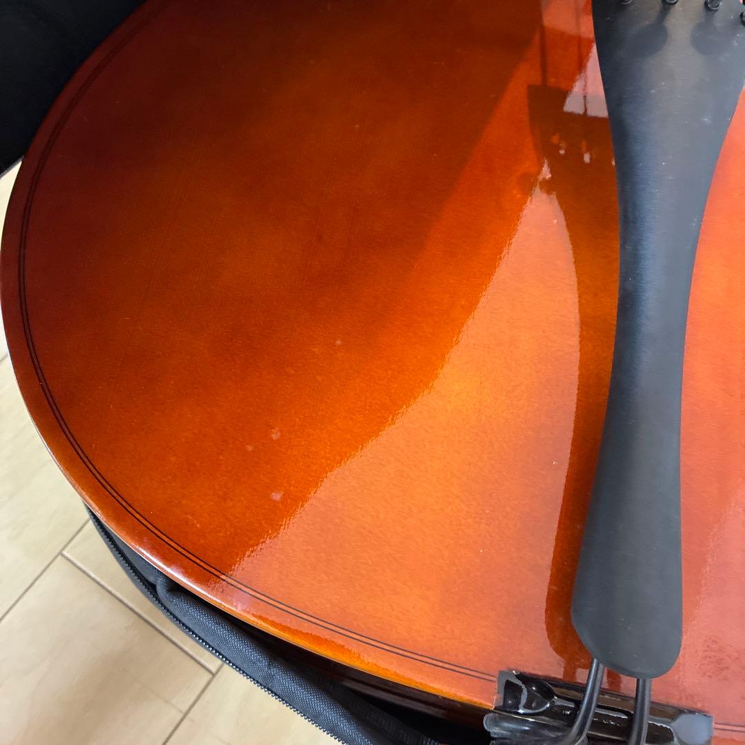 フルサイズ チェロ 4弦 ブラウン