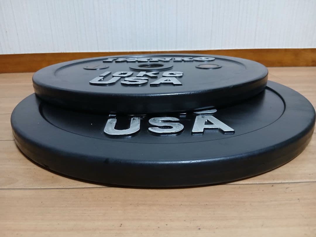 IVANKO(イヴァンコ)バー バンパープレート 10kg x 2枚　穴50mm