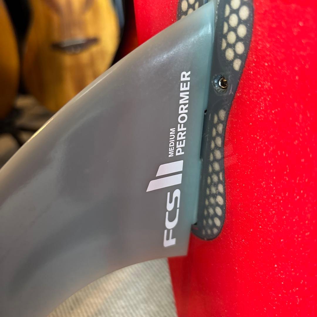 HOT BUTTERED SURFBOARDS ロングボード 赤/ナチュラル