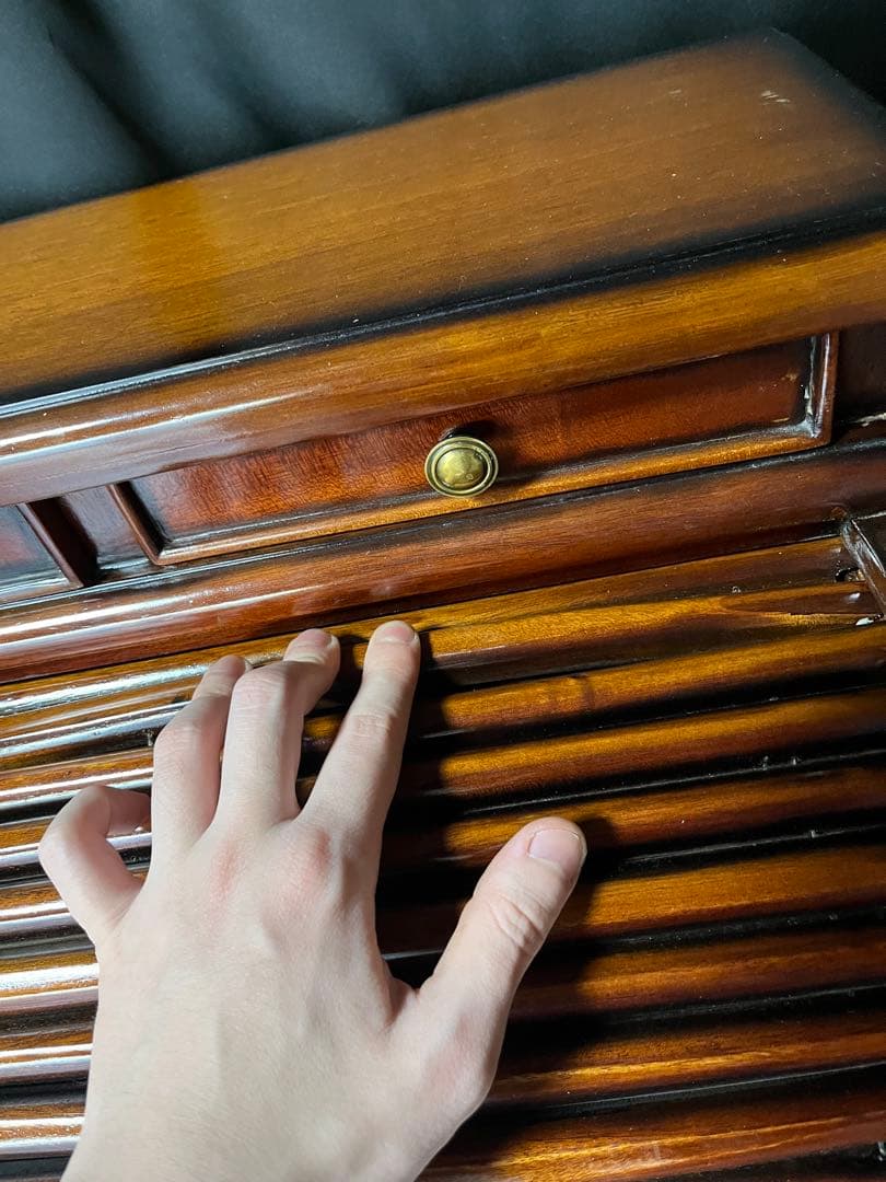 木製ロールトップライティングデスク