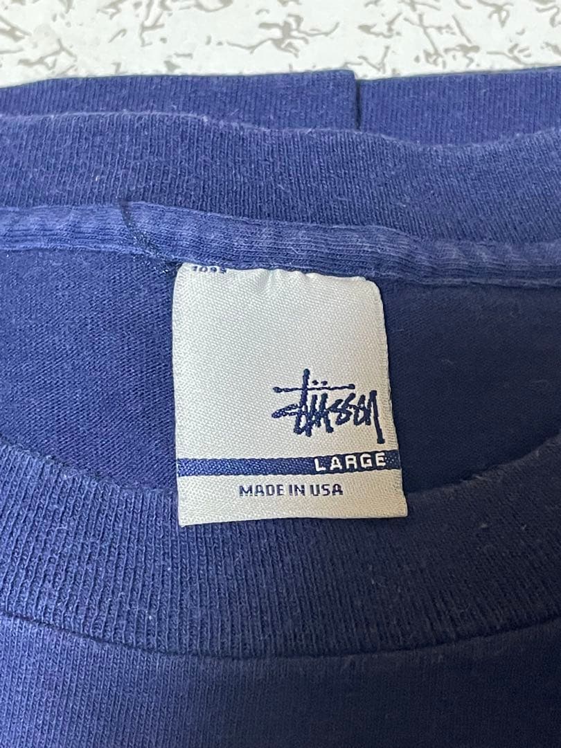 トリプルコラボ？モノグラムSTUSSY N°4 ネイビー Tシャツ