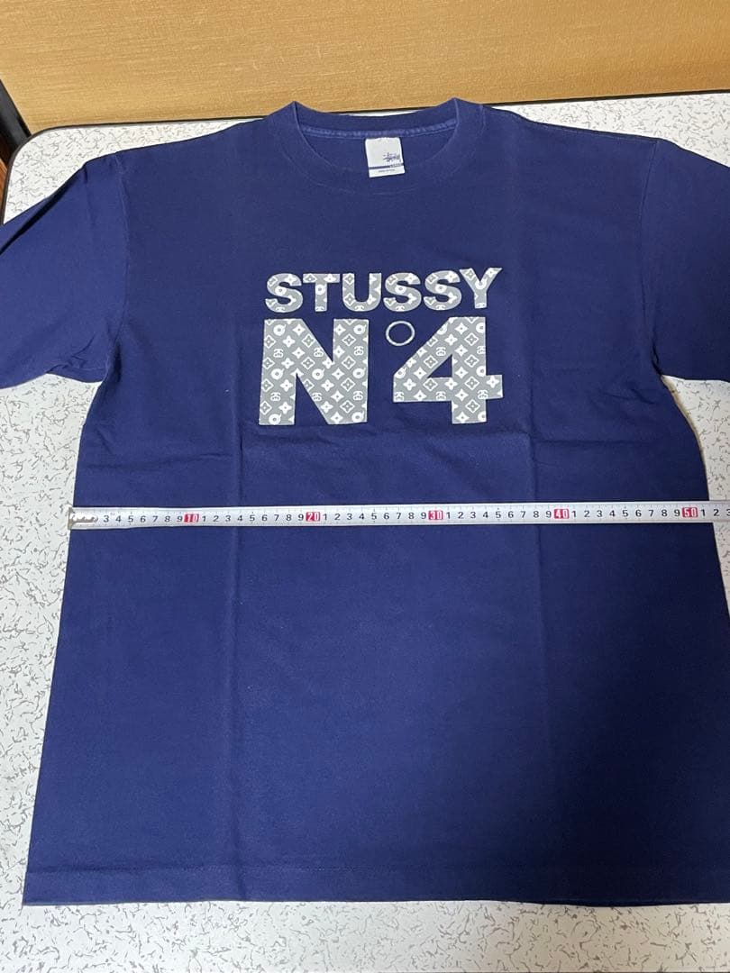 トリプルコラボ？モノグラムSTUSSY N°4 ネイビー Tシャツ