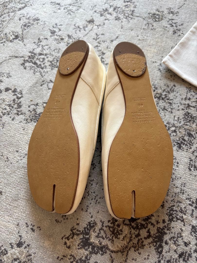 羊革 足袋シューズ 本革 シープスキン ラムスキン レザー バレエシューズ