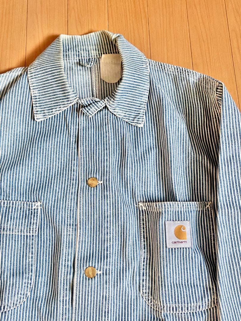【*。様 80s〜90s Carhartt ストライプ カバーオール
