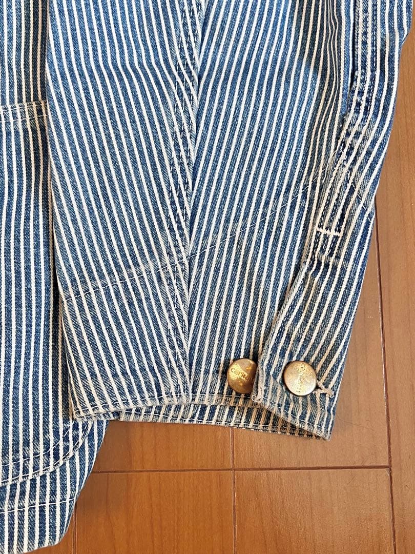 【*。様 80s〜90s Carhartt ストライプ カバーオール