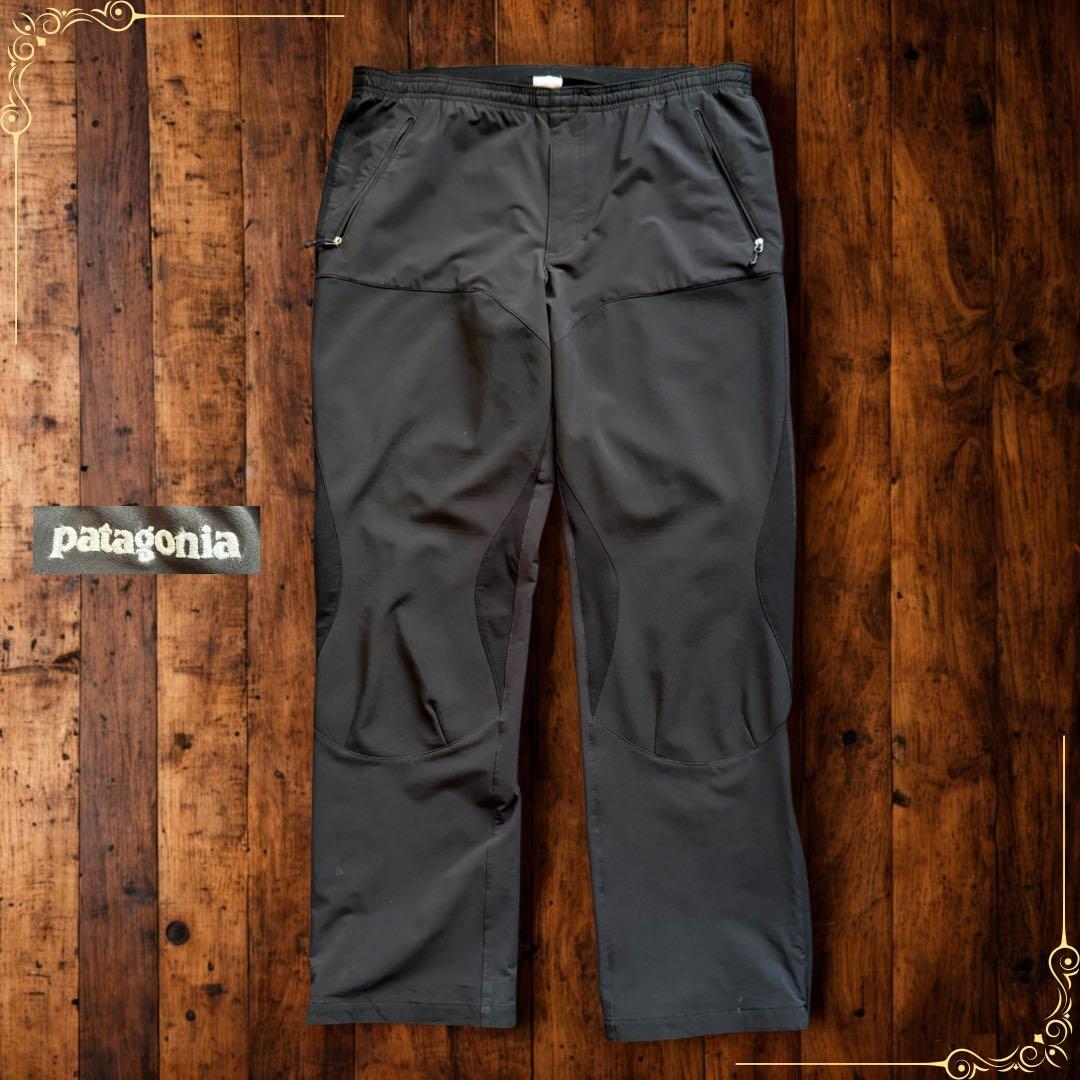 00s patagonia パタゴニア トレッキングパンツ ナイロンパンツ 黒
