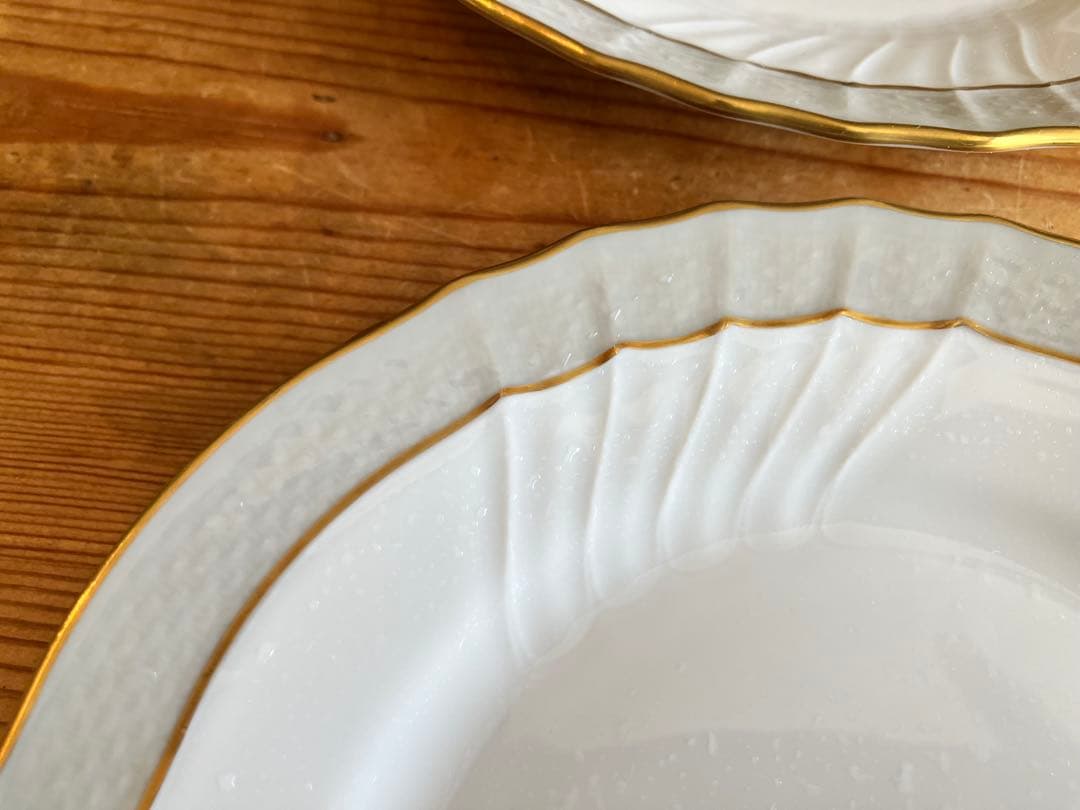 ジノリ　ベッキオグレース　16.5プレート×4