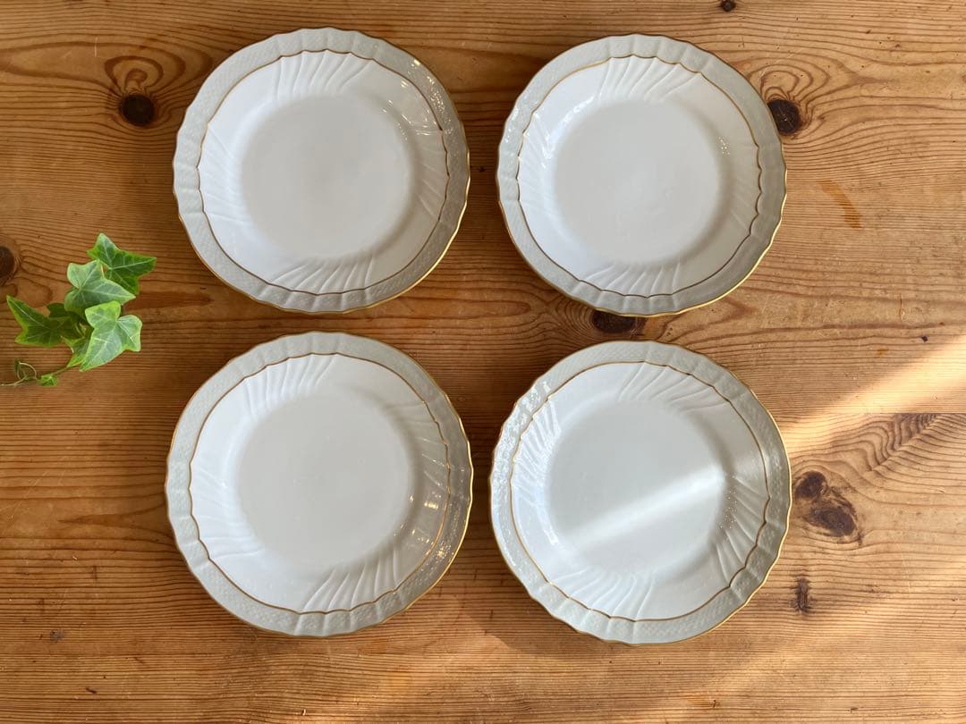 ジノリ　ベッキオグレース　16.5プレート×4