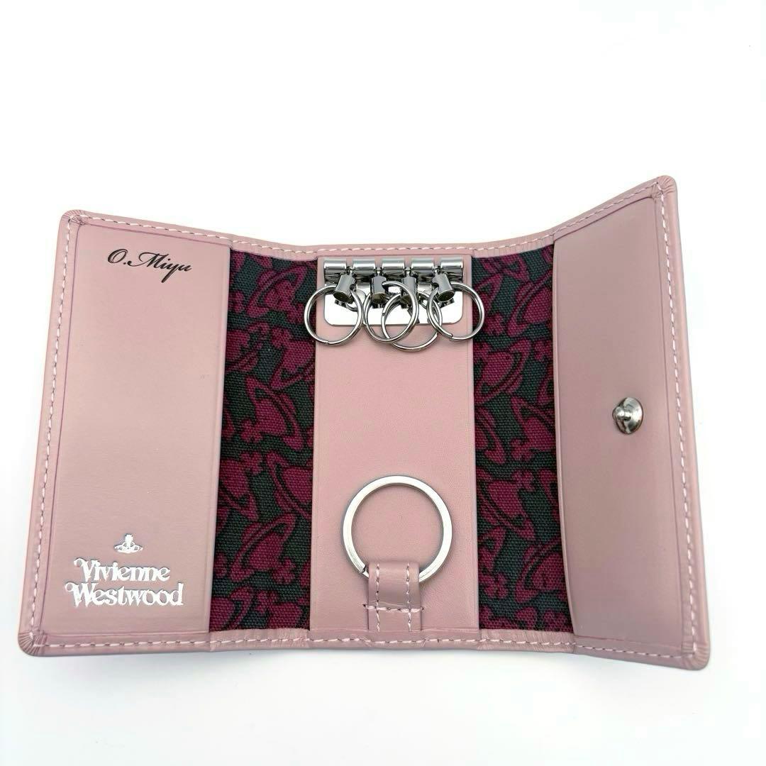 【未使用】ヴィヴィアン・ウエストウッド 4連キーケース オーブ柄 レザー 箱付