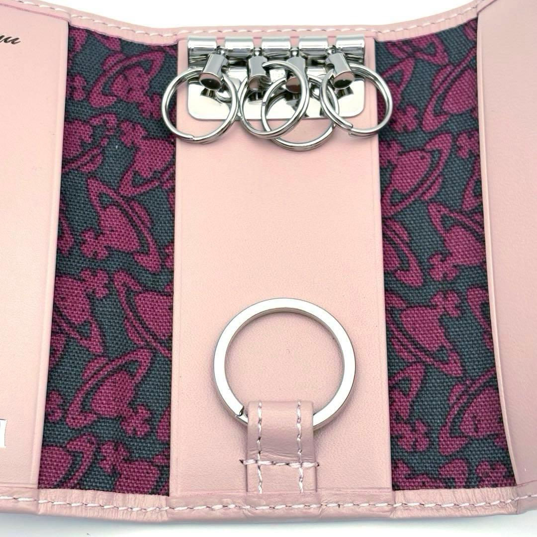 【未使用】ヴィヴィアン・ウエストウッド 4連キーケース オーブ柄 レザー 箱付