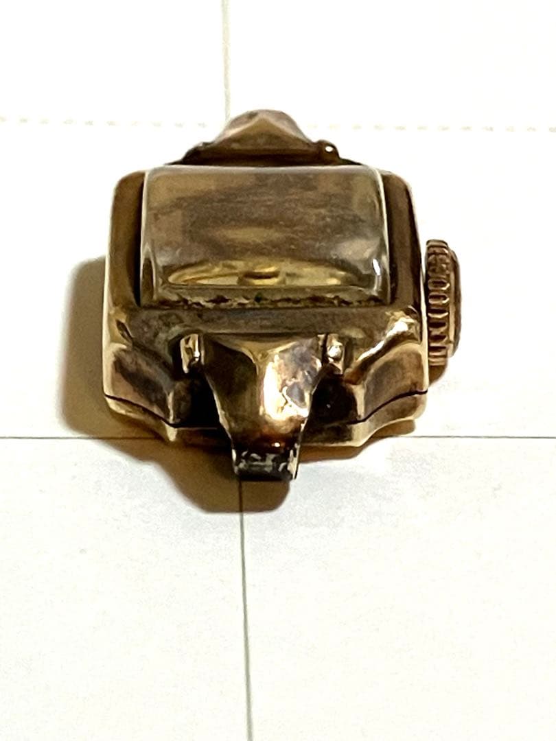 14K 金無垢　腕時計　laforte 17jewels