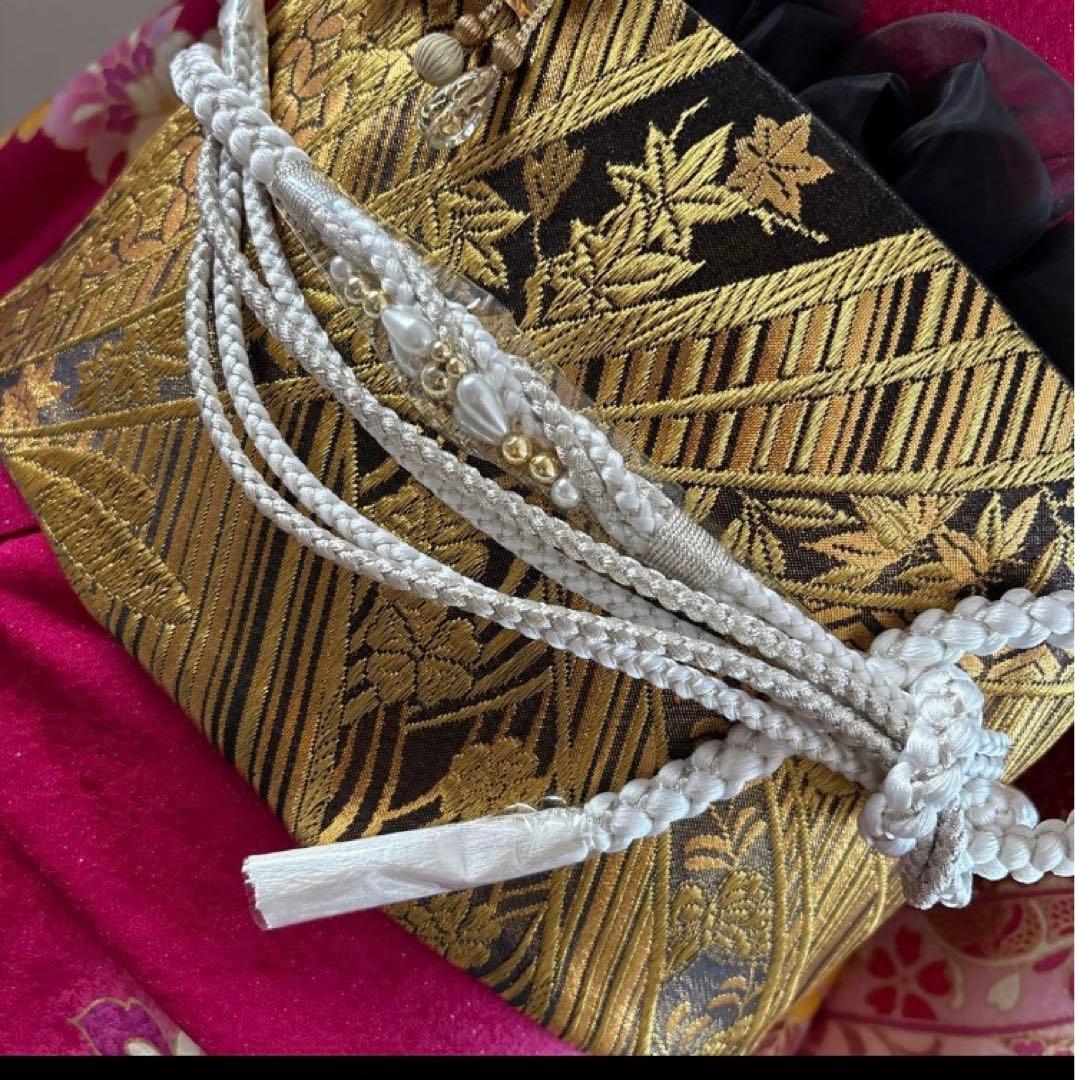 豪華振袖フルセット　ピンク 大輪　牡丹　薔薇　　花柄 成人式に