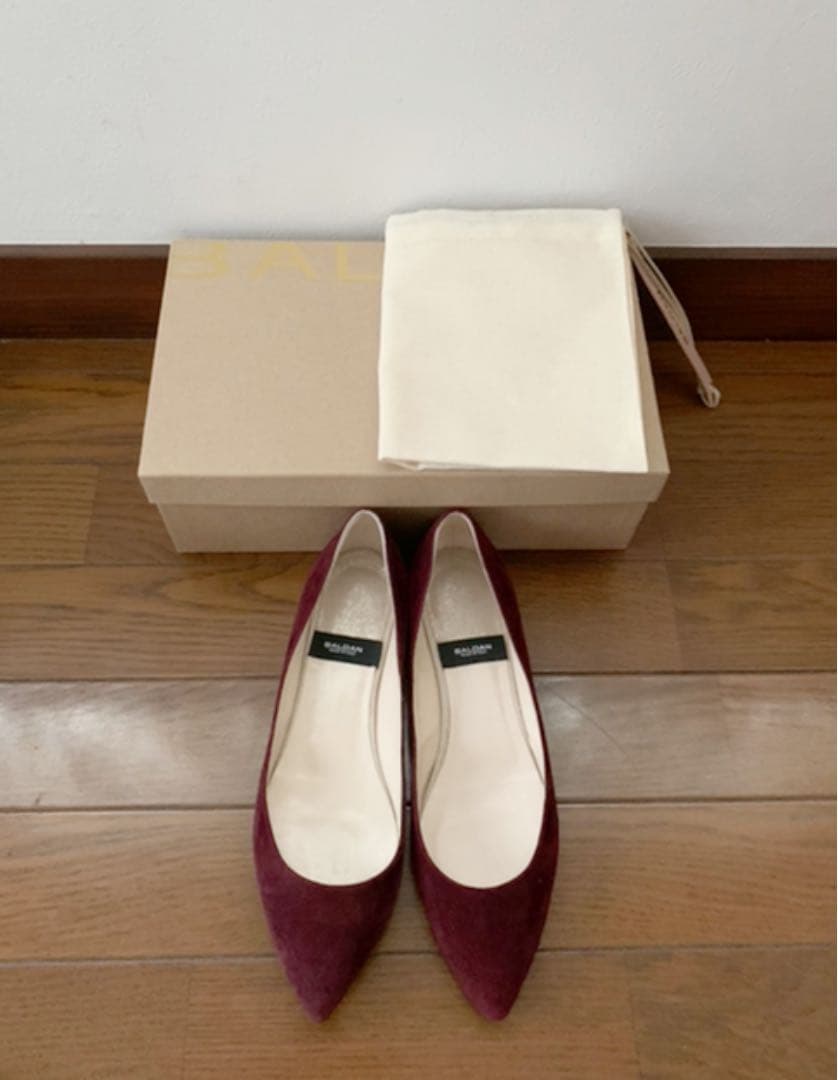 ドゥーズィエムクラス購入 BALDAN バルダン フラットパンプス スエード37