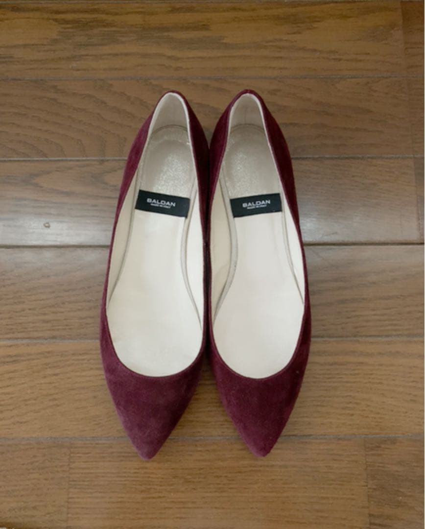 ドゥーズィエムクラス購入 BALDAN バルダン フラットパンプス スエード37