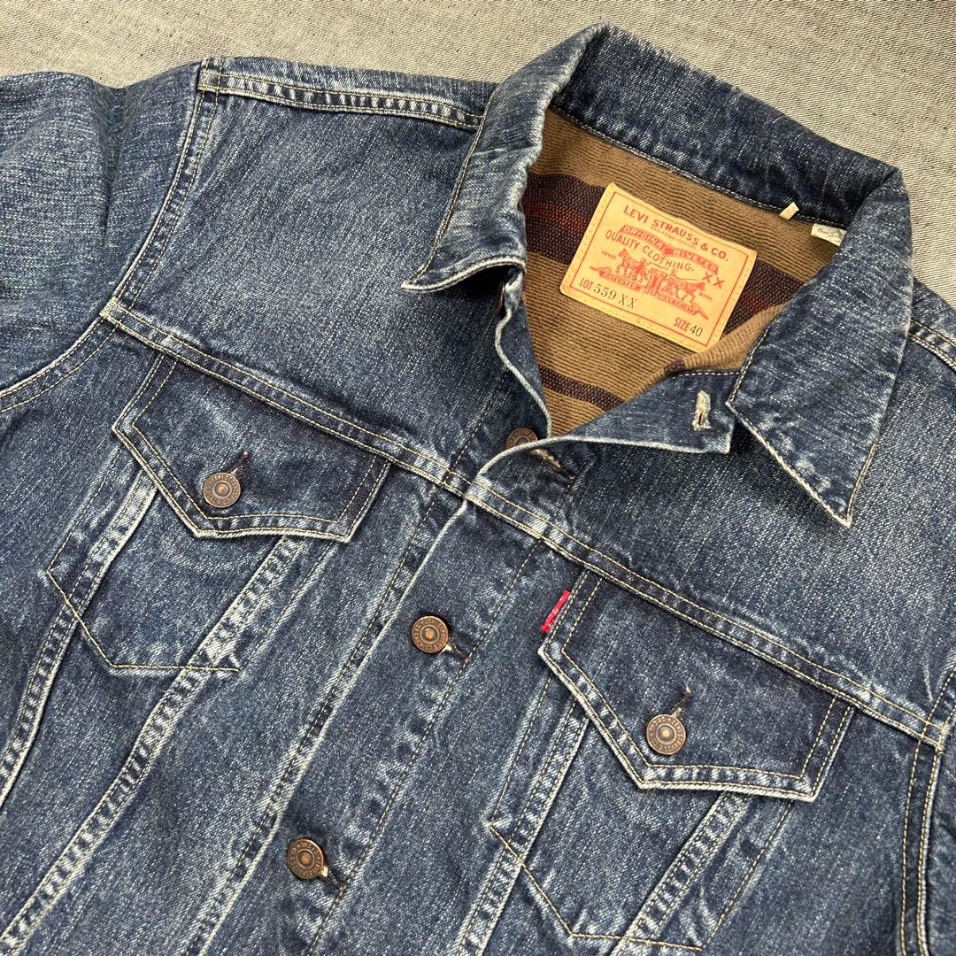 u*2様 levi's リーバイス　デニムジャケット　559XX ブランケット付