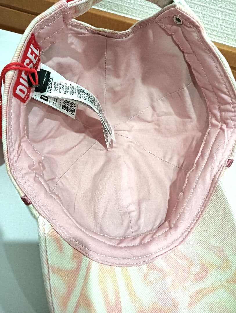 DIESEL ディーゼル 帽子 キャップ ライトピンク