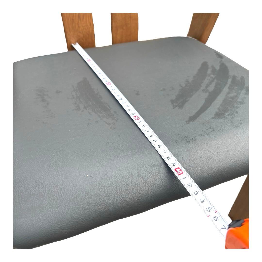 家具　ブラウン 木製アームチェア 2脚セット　レトロ　昭和