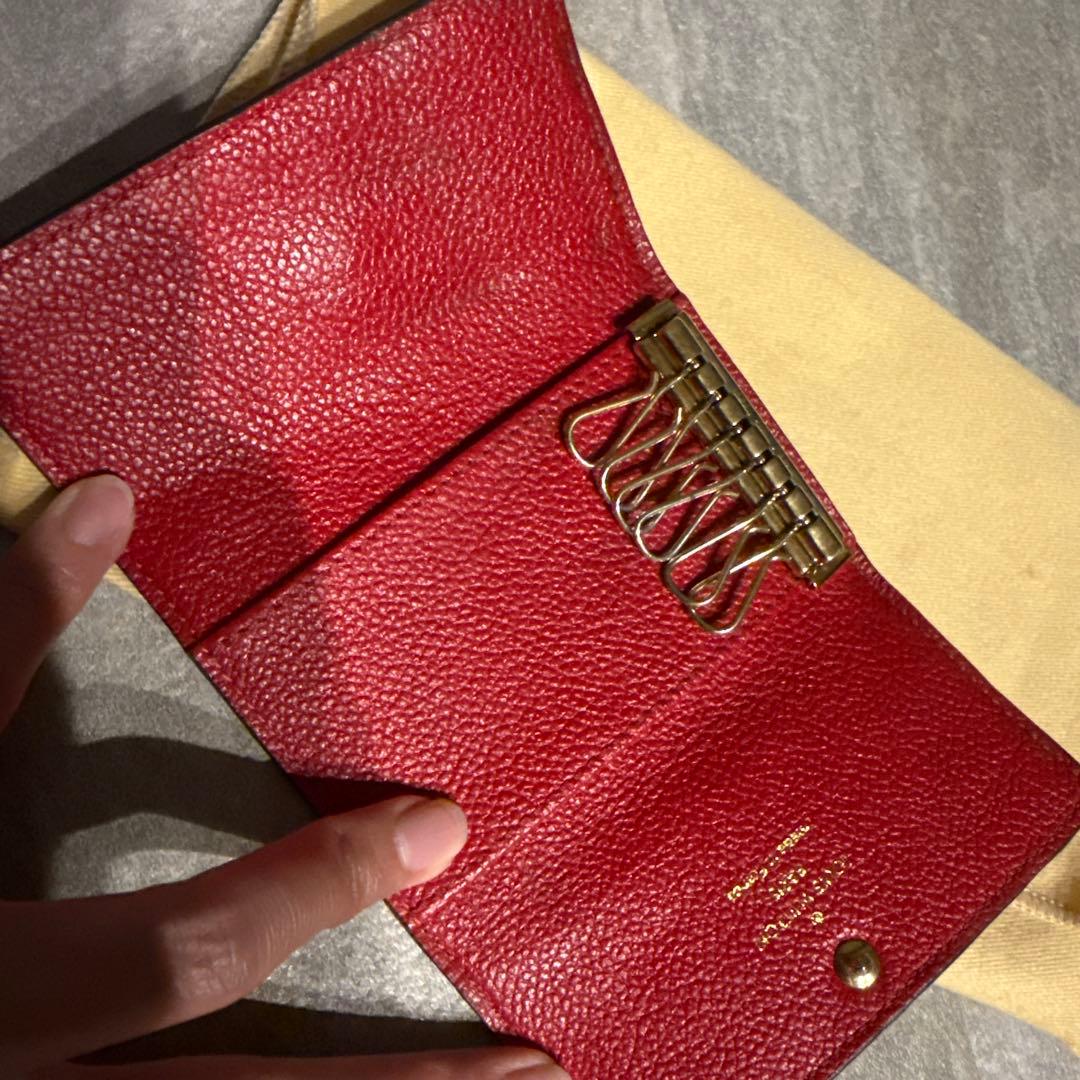 Louis Vuitton レザーキーケース レッド